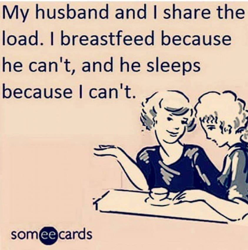 Breastfeeding - My Husband and I Share The Load.